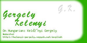 gergely kelenyi business card